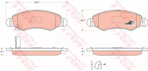 TRW GDB3363 Brake pads TRW GDB3363 Brake pads