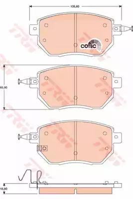 TRW GDB3416 Brake pads TRW GDB3416 Brake pads