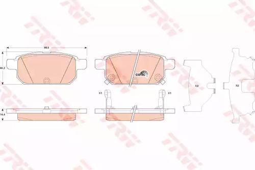 TRW GDB3529 Brake pads