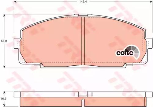 TRW GDB770 Колодки гальмівні