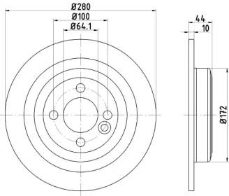 Pagid 55340 Brake disc Pagid 55340 Brake disc