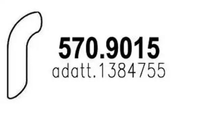 Asso 570.9015 Exhaust pipe Asso 570.9015 Exhaust pipe