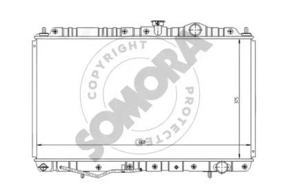 Somora 180640A Радіатор охолодження двигуна Somora 180640A Радіатор охолодження двигуна
