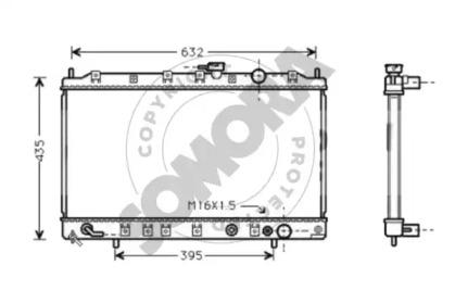 Somora 182040G Радіатор охолодження двигуна