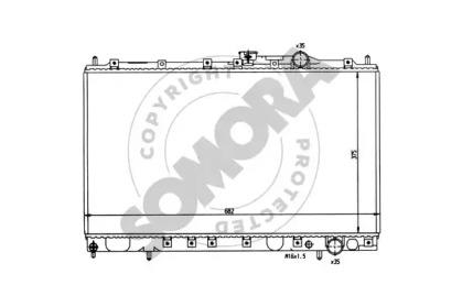 Somora 182041 Радіатор охолодження двигуна Somora 182041 Радіатор охолодження двигуна