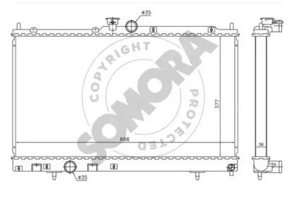 Somora 182340A Радіатор Somora 182340A Радіатор