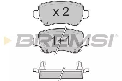 Bremsi BP3027 Brake pads Bremsi BP3027 Brake pads