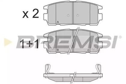 Bremsi BP3304 Brake pads Bremsi BP3304 Brake pads