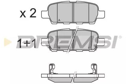 Bremsi BP3351 Brake pads Bremsi BP3351 Brake pads