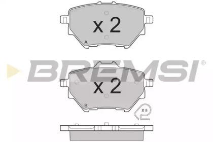 Bremsi BP3561 Колодки гальмівні Bremsi BP3561 Колодки гальмівні