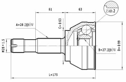 Statim C.163 Шрус Statim C.163 Шрус