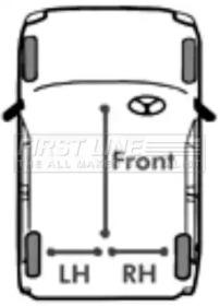 First Line/KeyParts FKB2633 Трос стояночного гальма First Line/KeyParts FKB2633 Трос стояночного гальма