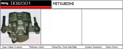 Remy DC82301 Супорт гальмівний Remy DC82301 Супорт гальмівний