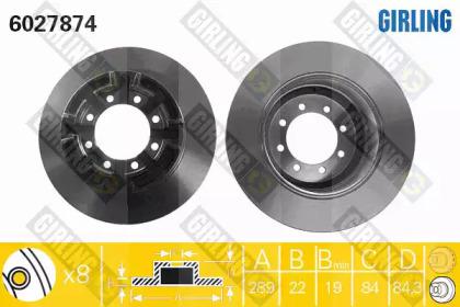 Girling 6027874 Brake disc