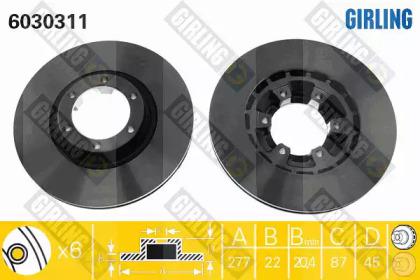 Girling 6030311 Диск гальмівний Girling 6030311 Диск гальмівний