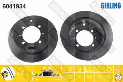 Girling 6041934 Brake disc Girling 6041934 Brake disc
