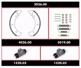 Remsa 3026.00 Szczeki hamulcowe superkit