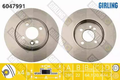Girling 6047991 Brake disc Girling 6047991 Brake disc