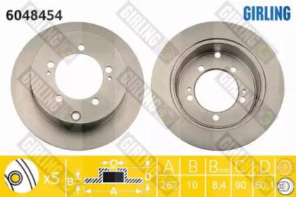 Girling 6048454 Диск гальмівний Girling 6048454 Диск гальмівний