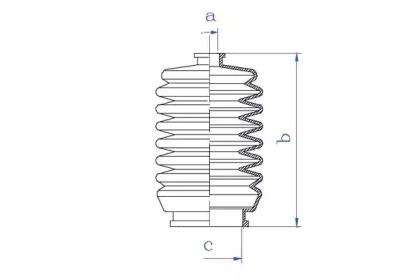 Da Silva K5164 Пильник рульової рейки Da Silva K5164 Пильник рульової рейки