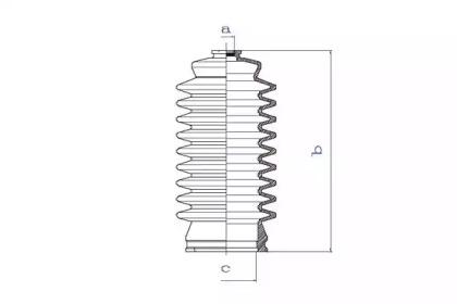 Da Silva K5198 Пильник рульової рейки