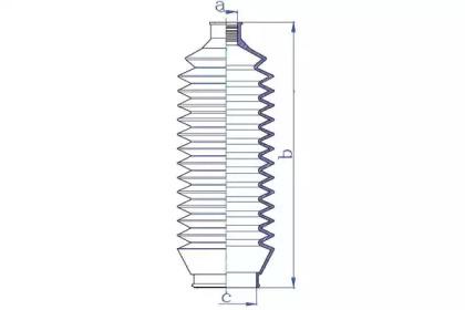 Da Silva K5304 Пильник рульової рейки Da Silva K5304 Пильник рульової рейки