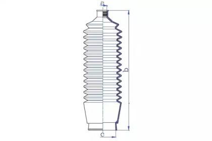 Da Silva K5305 Пыльник рулевой рейки