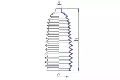Da Silva K5447 Пыльник рулевой рейки Da Silva K5447 Пыльник рулевой рейки