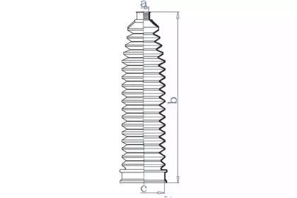 Da Silva K5480 Пильник рульової рейки Da Silva K5480 Пильник рульової рейки
