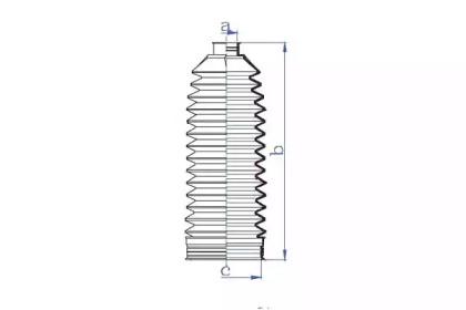 Da Silva K5482 Пильник рульової рейки Da Silva K5482 Пильник рульової рейки