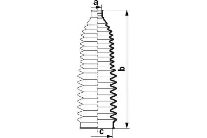 Da Silva K5491 Пыльник рулевой рейки Da Silva K5491 Пыльник рулевой рейки
