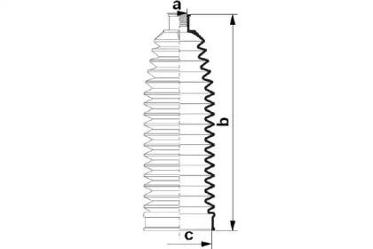 Da Silva K5505 Пильник рульової рейки Da Silva K5505 Пильник рульової рейки