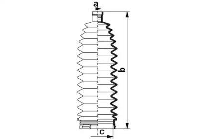 Da Silva K5516 Пыльник рулевой рейки