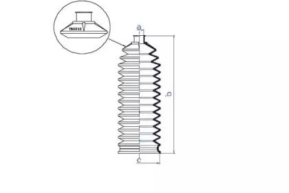 Da Silva K5569 Пильник рульової рейки Da Silva K5569 Пильник рульової рейки