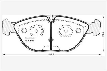 MGA 606 Колодки гальмівні MGA 606 Колодки гальмівні