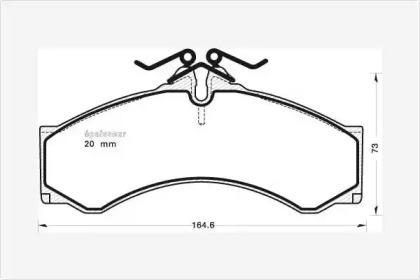 MGA 609 Brake pads MGA 609 Brake pads