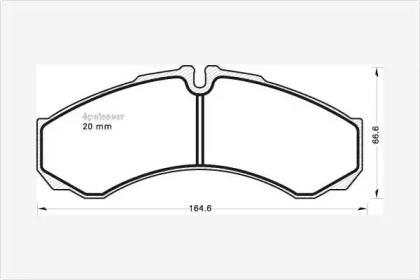 MGA 615 Brake pads MGA 615 Brake pads