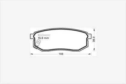 MGA 636 Brake pads MGA 636 Brake pads