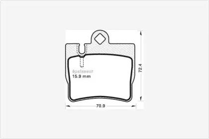 MGA 643 Brake pads MGA 643 Brake pads