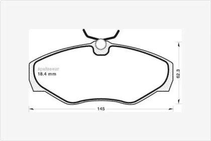 MGA 665 Колодки тормозные