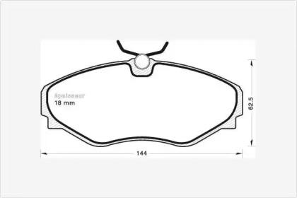 MGA 666 Колодки гальмівні
