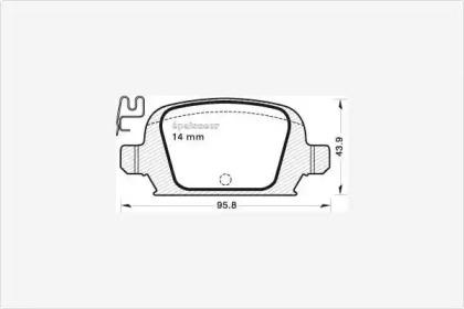 MGA 667 Brake pads MGA 667 Brake pads