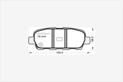 MGA 678 Колодки гальмівні MGA 678 Колодки гальмівні