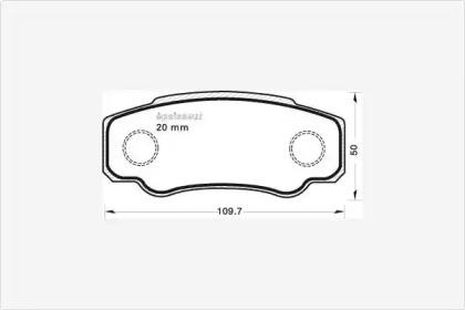 MGA 697 Brake pads MGA 697 Brake pads