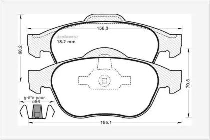 MGA 701 Колодки тормозные