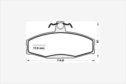 MGA 707 Колодки гальмівні MGA 707 Колодки гальмівні