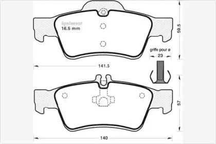 MGA 716 Brake pads MGA 716 Brake pads