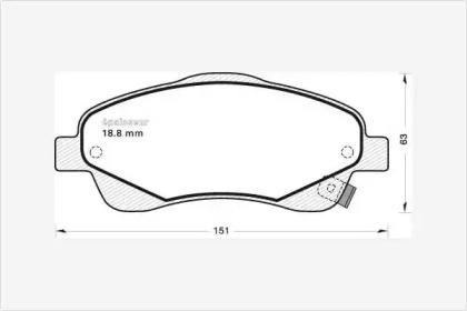 MGA 719 Brake pads MGA 719 Brake pads