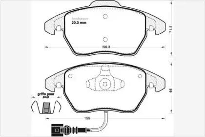 MGA 720 Колодки гальмівні