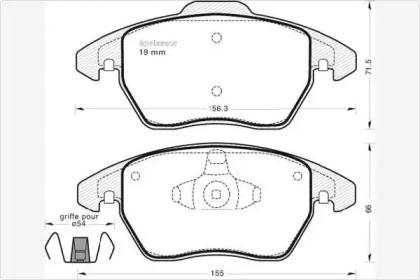 MGA 727 Колодки гальмівні MGA 727 Колодки гальмівні
